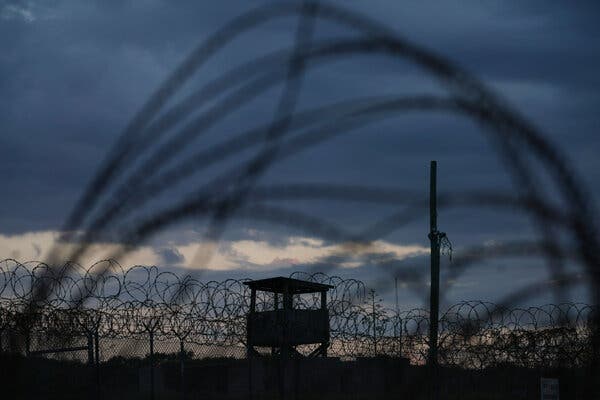 Camp X-Ray was the Defense Department’s first prison at Guantanamo Bay, Cuba.